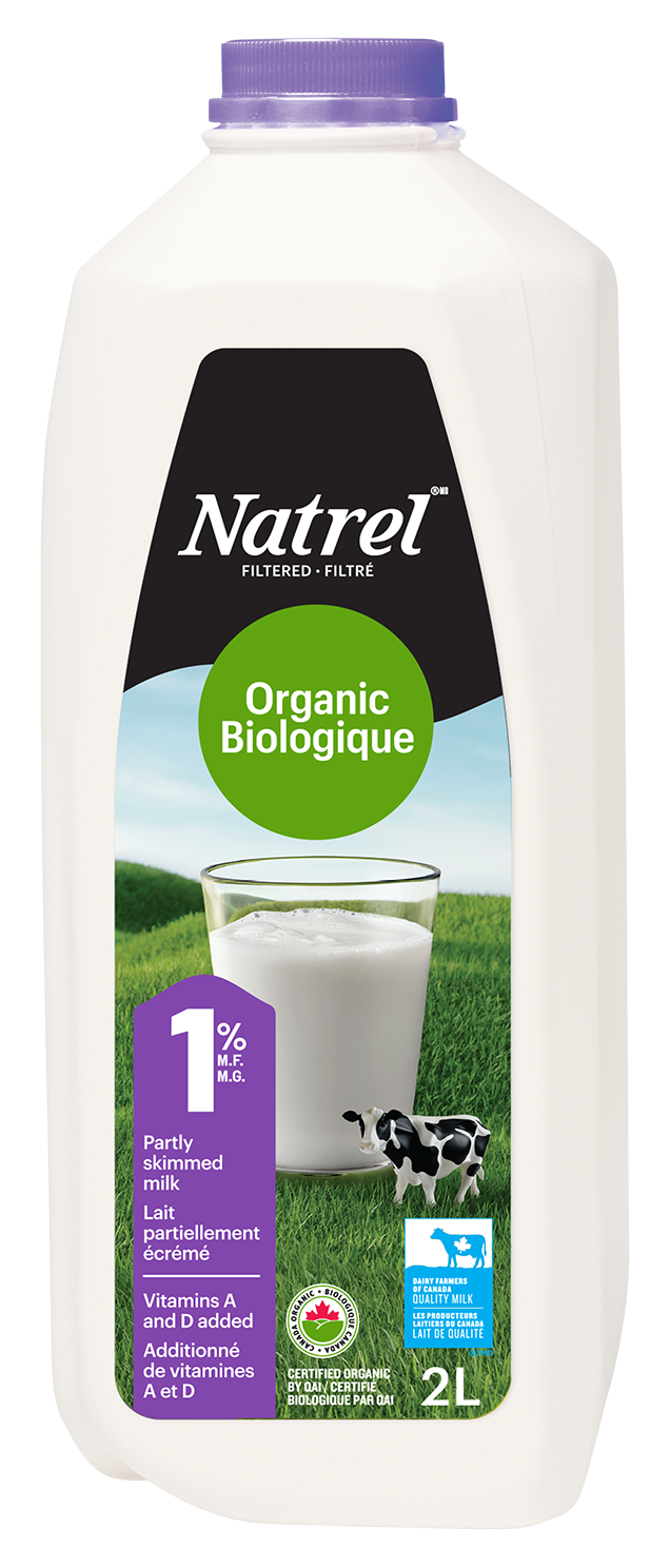 2L NATREL LAIT BIOLOGIQUE 1% PLASTIQUE
