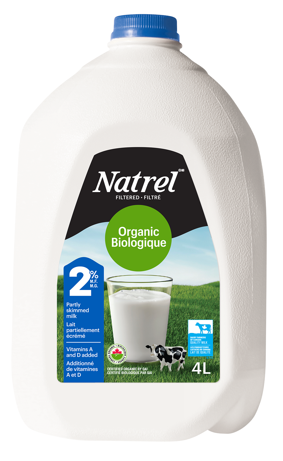 4L NATREL LAIT BIOLOGIQUE 2% PLASTIQUE