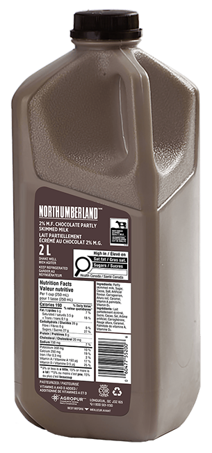 2L NORTHUMBERLAND LAIT AU CHOCOLAT 2% PLASTIQUE