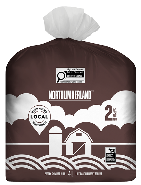 4L NORTHUMBERLAND CHOCOLATE MILK BAG 2%