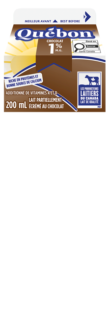 200ML QUÉBON LAIT AU CHOCOLAT 1%