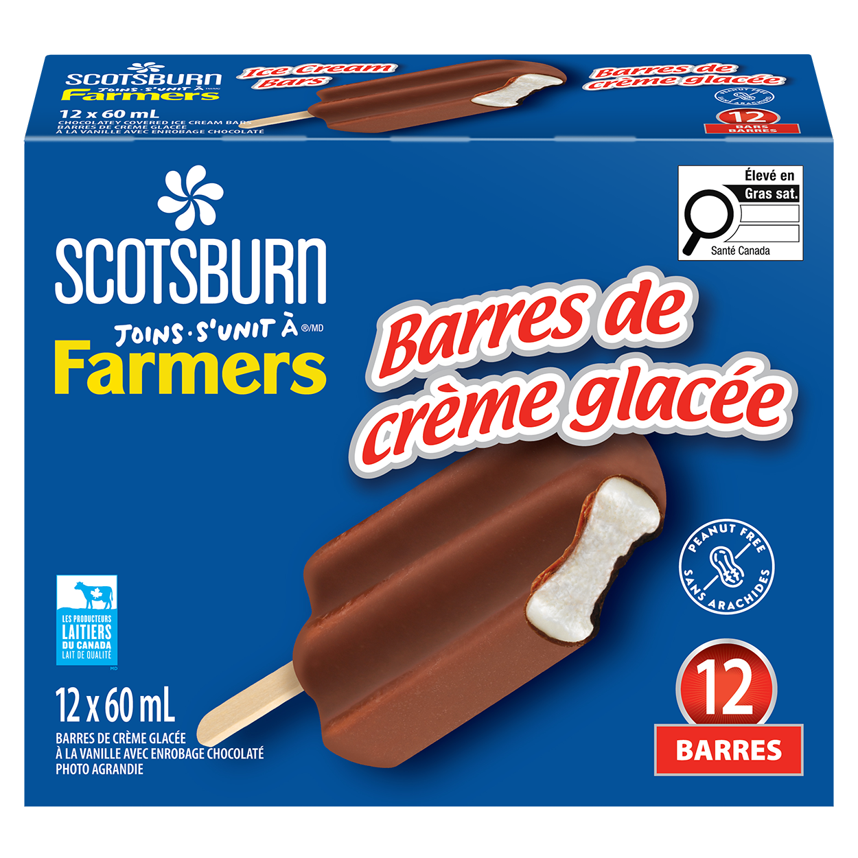 12X60ML SCOTSBURN VANILLA ICE CREAM BAR