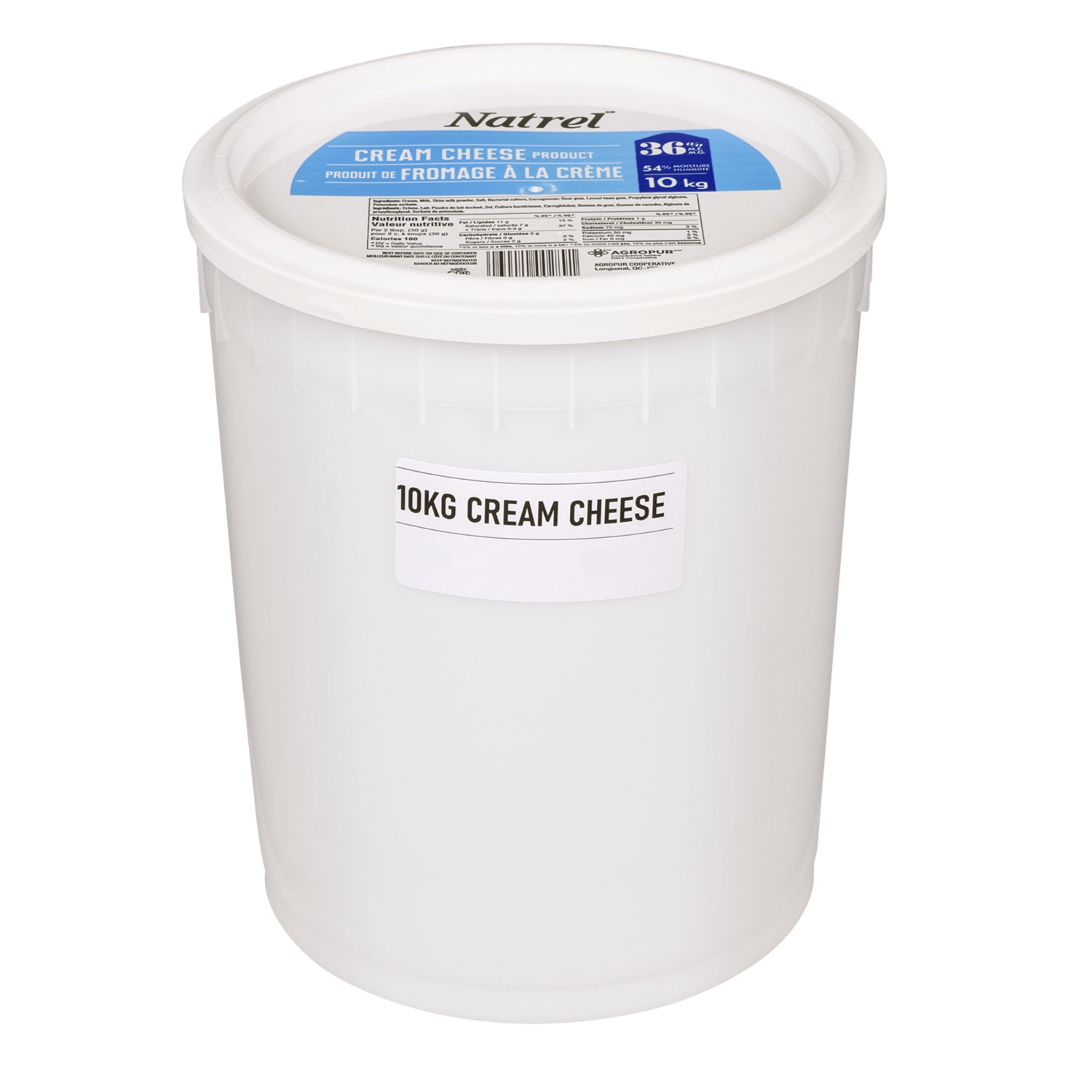 10KG NATREL FROMAGE À LA CRÈME BLANC