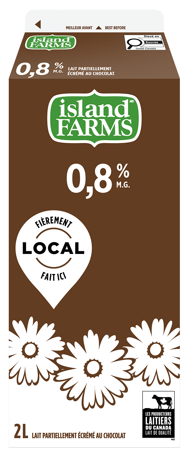 2L ISLAND FARMS LAIT AU CHOCOLAT 0,8%