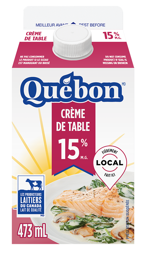 Crème de table Québon 15% 473mL