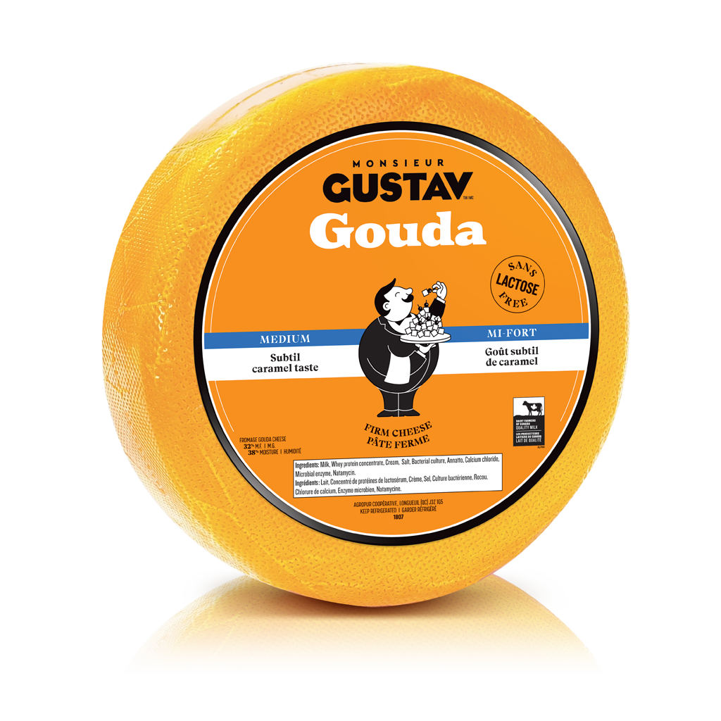 Gouda Mi-fort Monsieur Gustav  4.5 KG