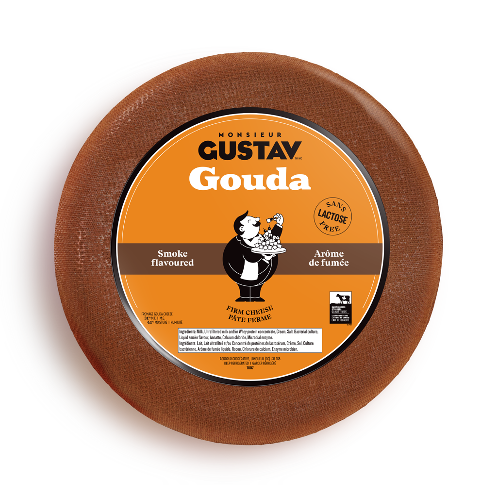 Gouda Arôme de fumée Monsieur Gustav  4.5 KG