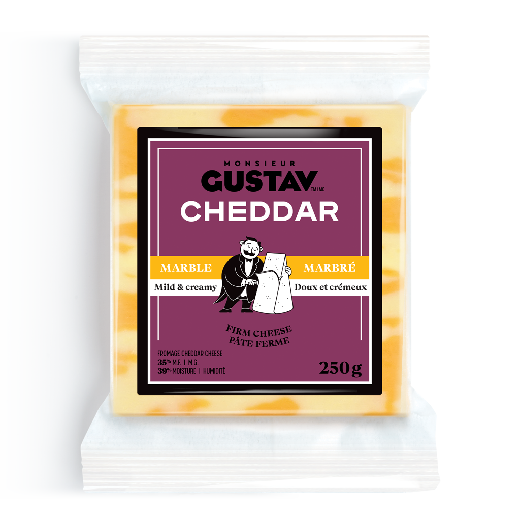 Cheddar Marbré Monsieur Gustav 16 X 250G