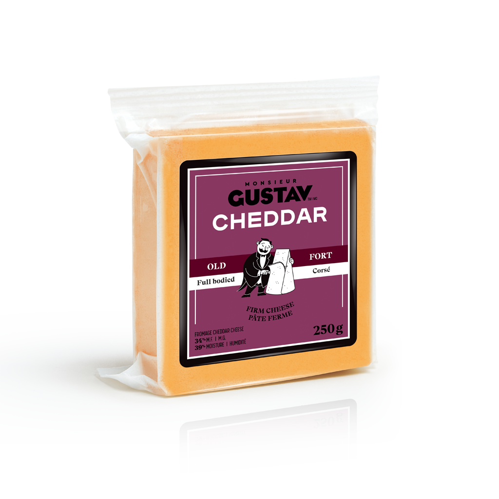 Cheddar Fort coloré Monsieur Gustav 16 X 250G