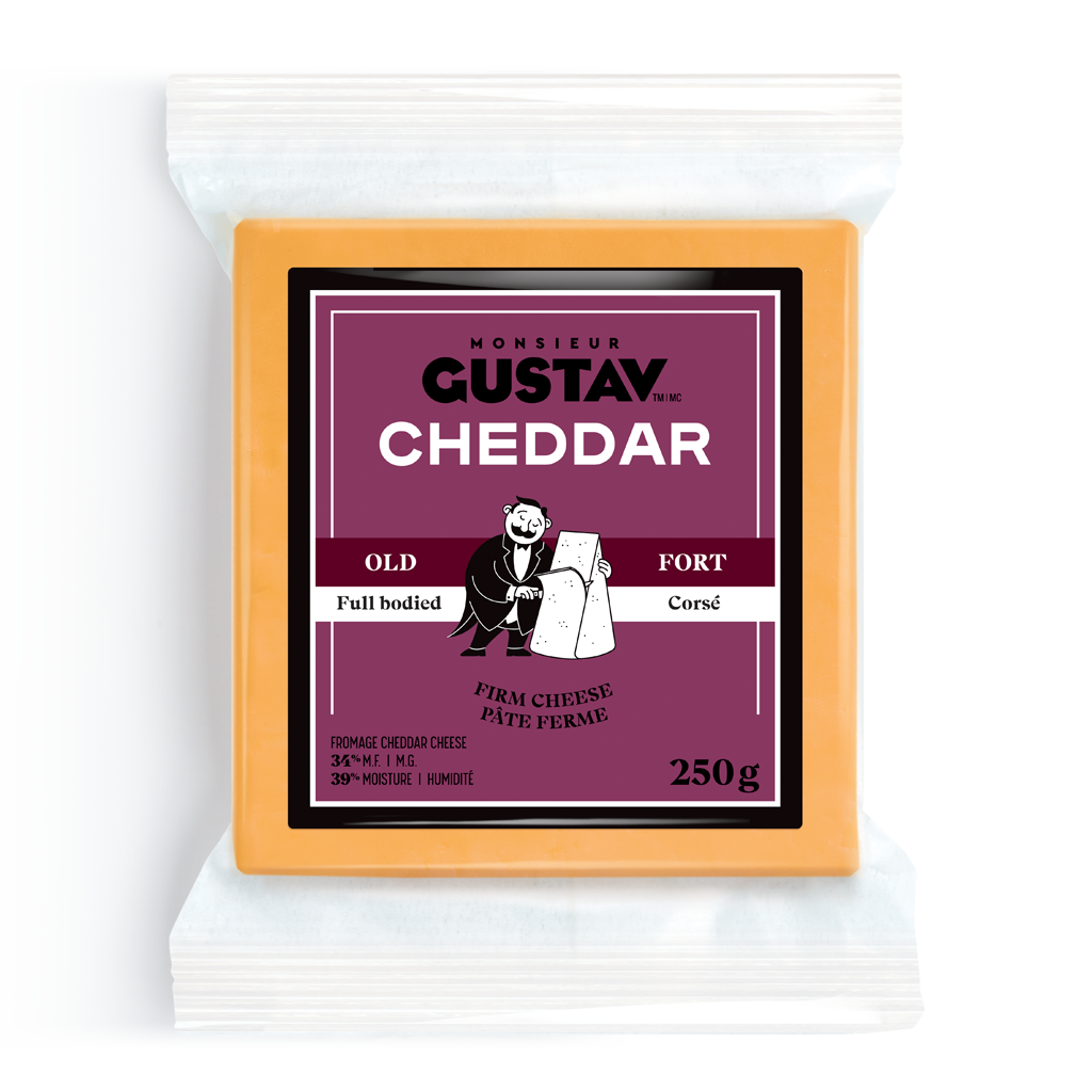 Cheddar Fort coloré Monsieur Gustav 16 X 250G