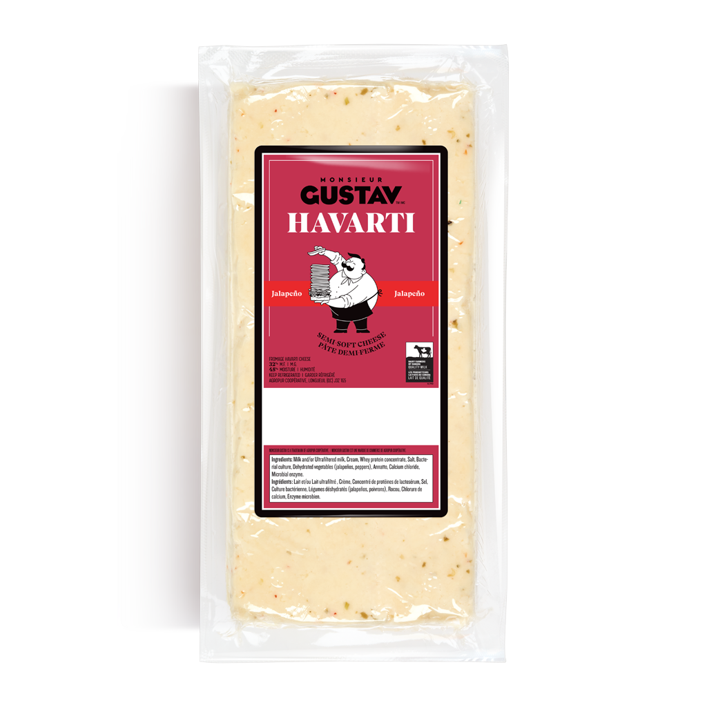 Havarti Jalapeño Monsieur Gustav 4 KG