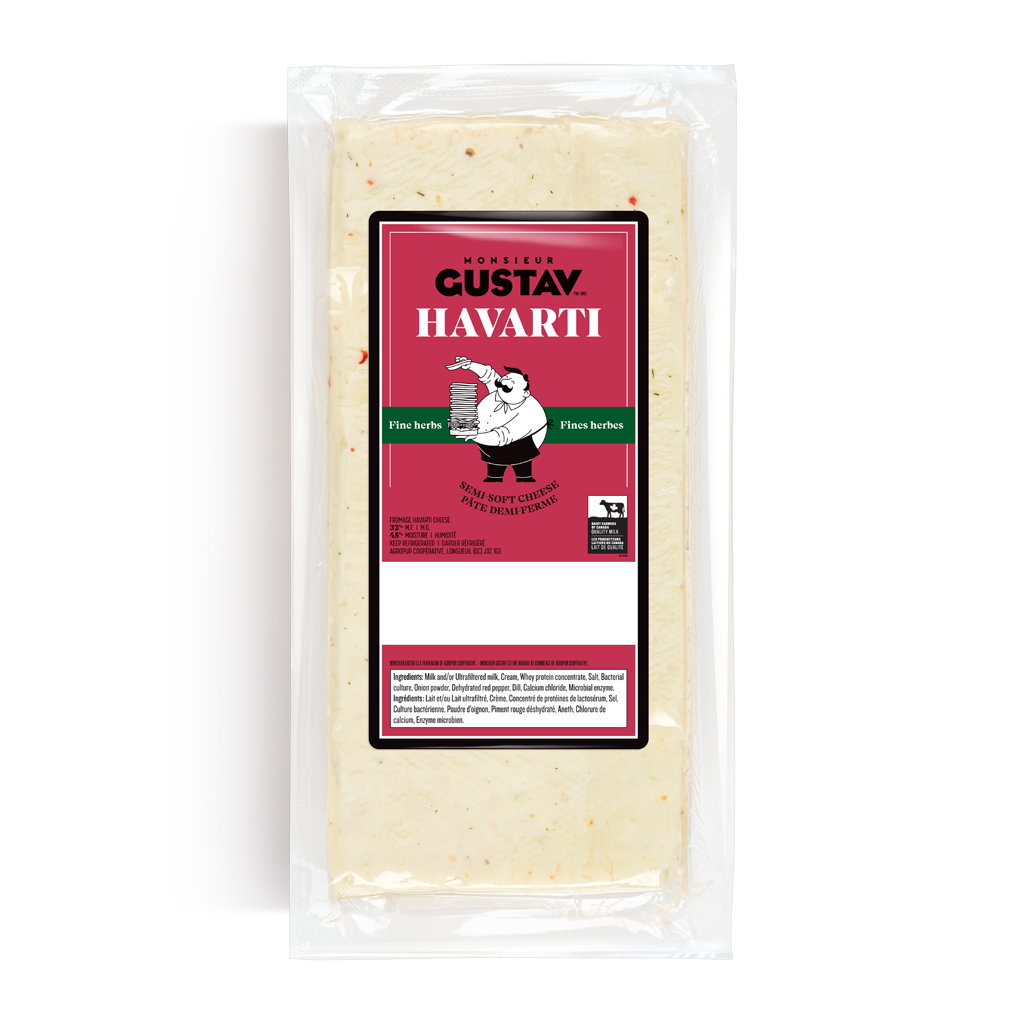 Havarti Fines herbes Monsieur Gustav 4 KG