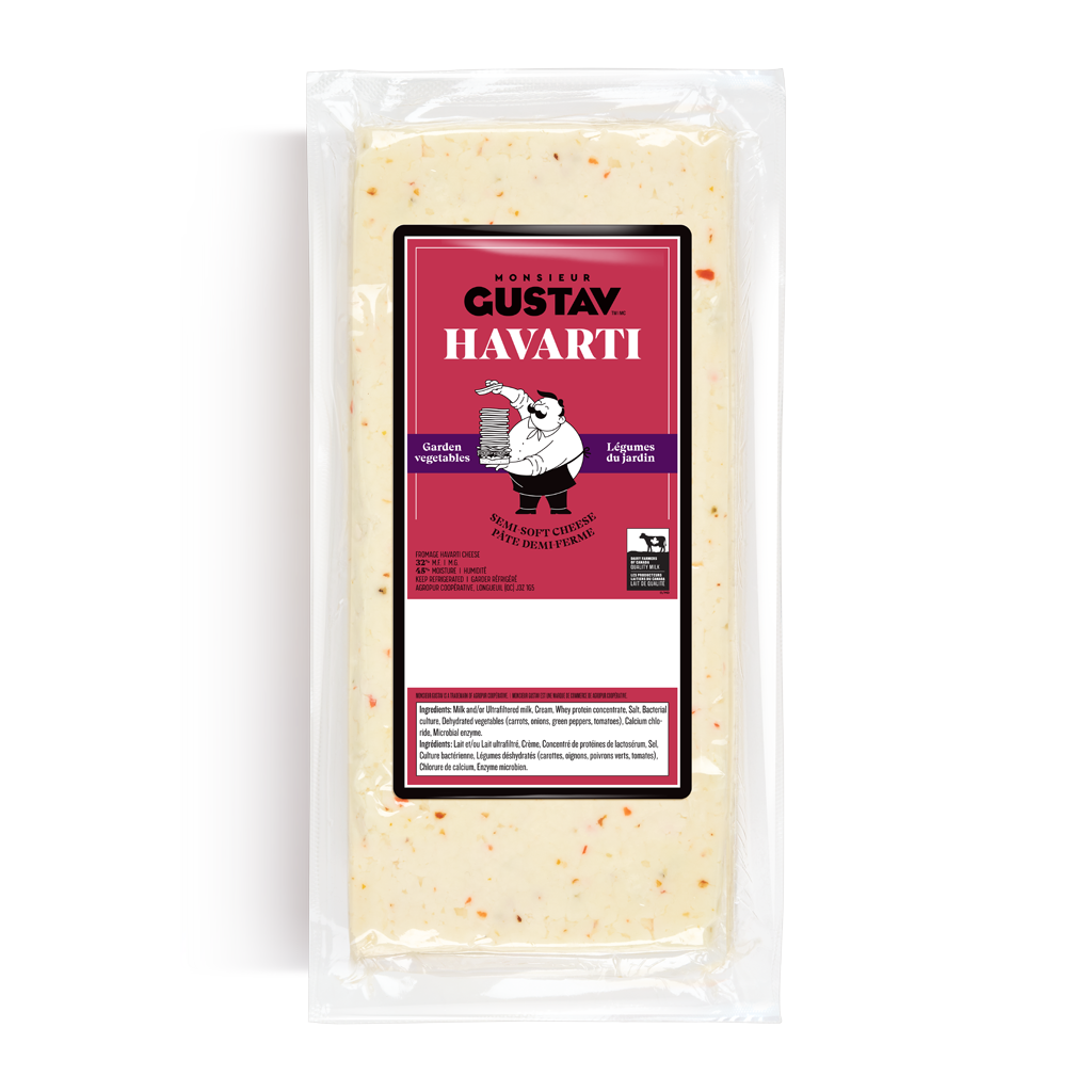 Havarti Légumes du jardin Monsieur Gustav 4 KG