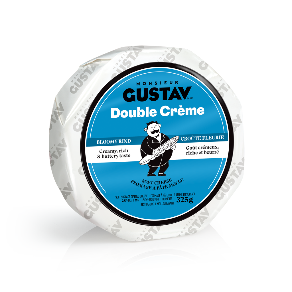 Double Crème croûte fleurie Monsieur Gustav 4 X 325G