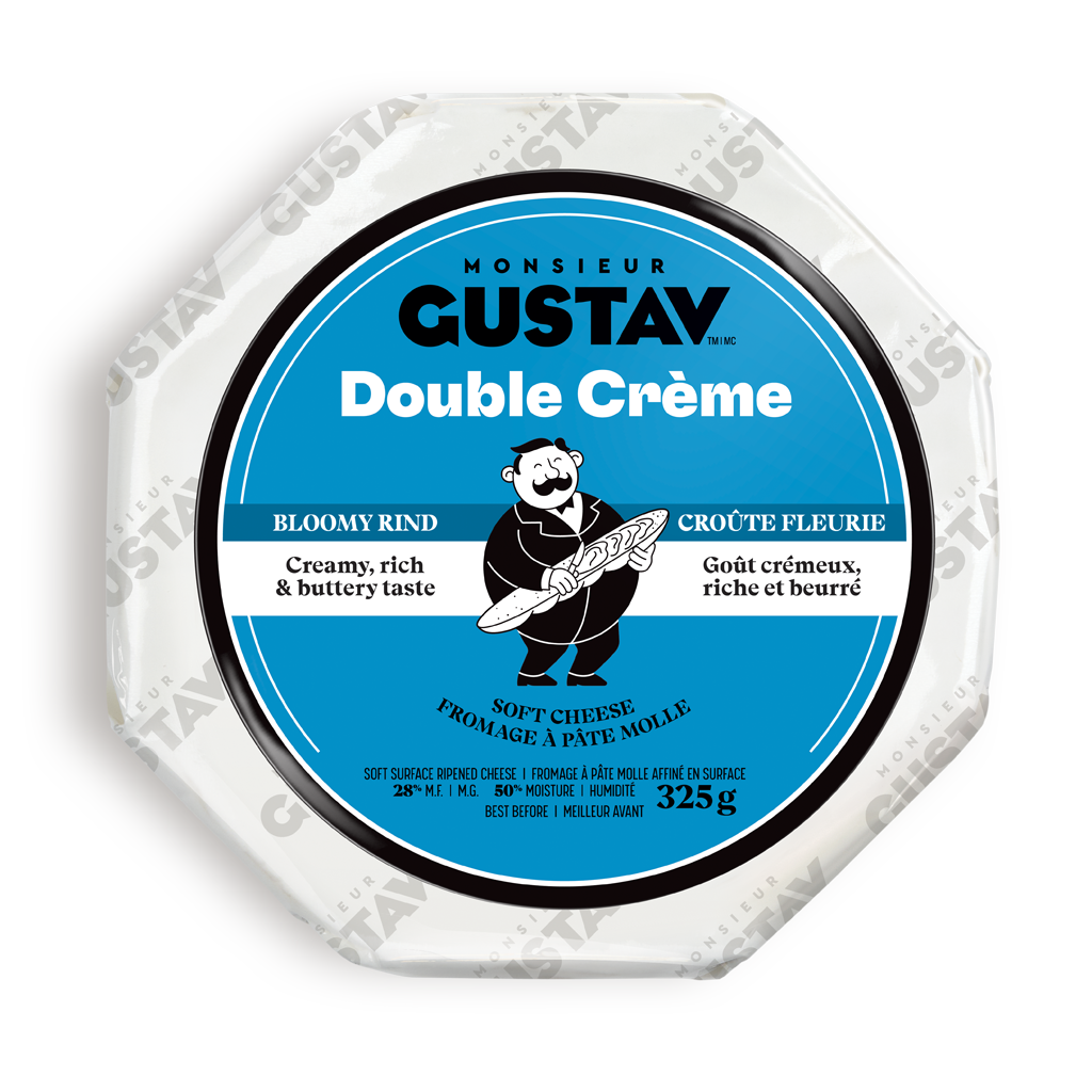 Double Crème croûte fleurie Monsieur Gustav 4 X 325G