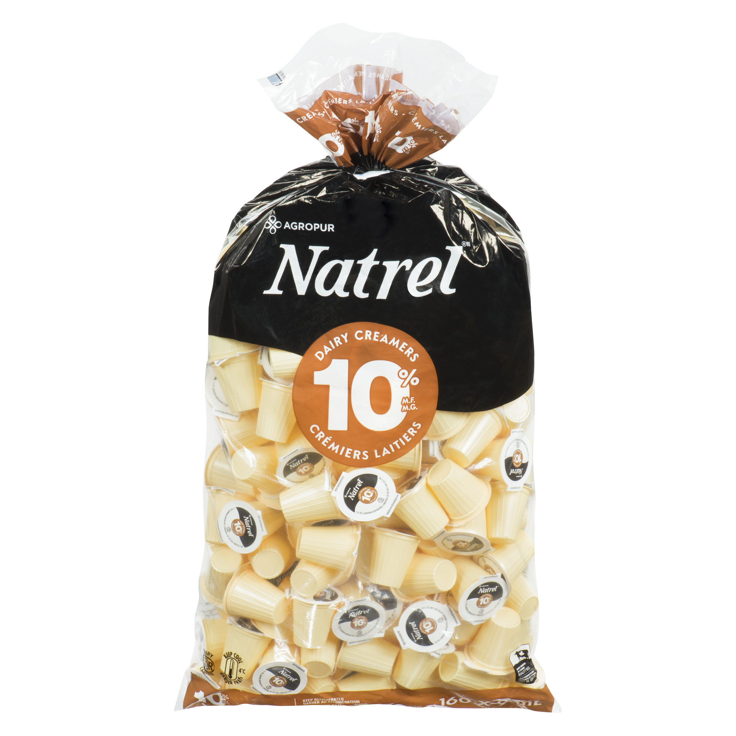 160X9ML CRÈME 10% NATREL SAC