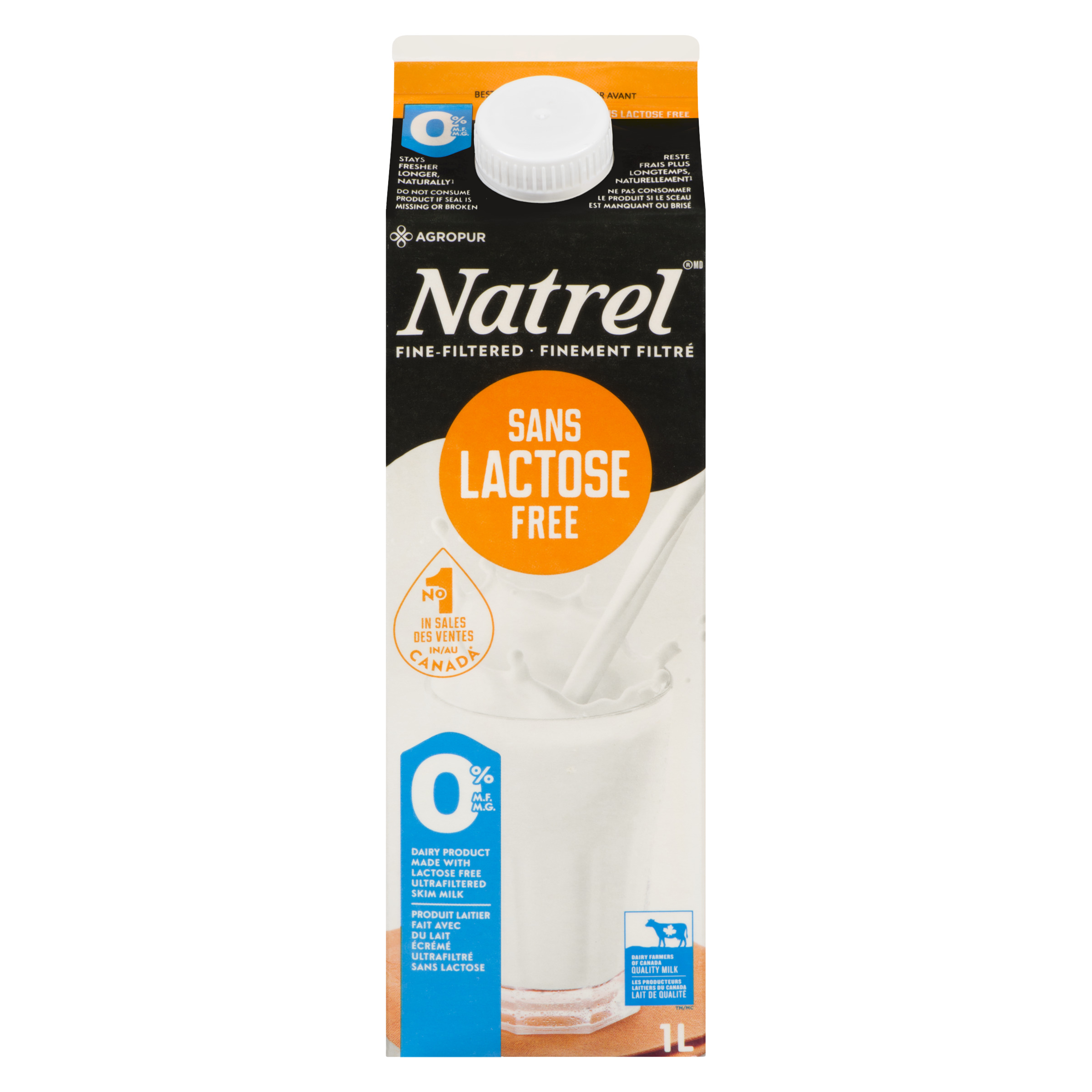 1L NATREL LAIT SANS LACTOSE 0%