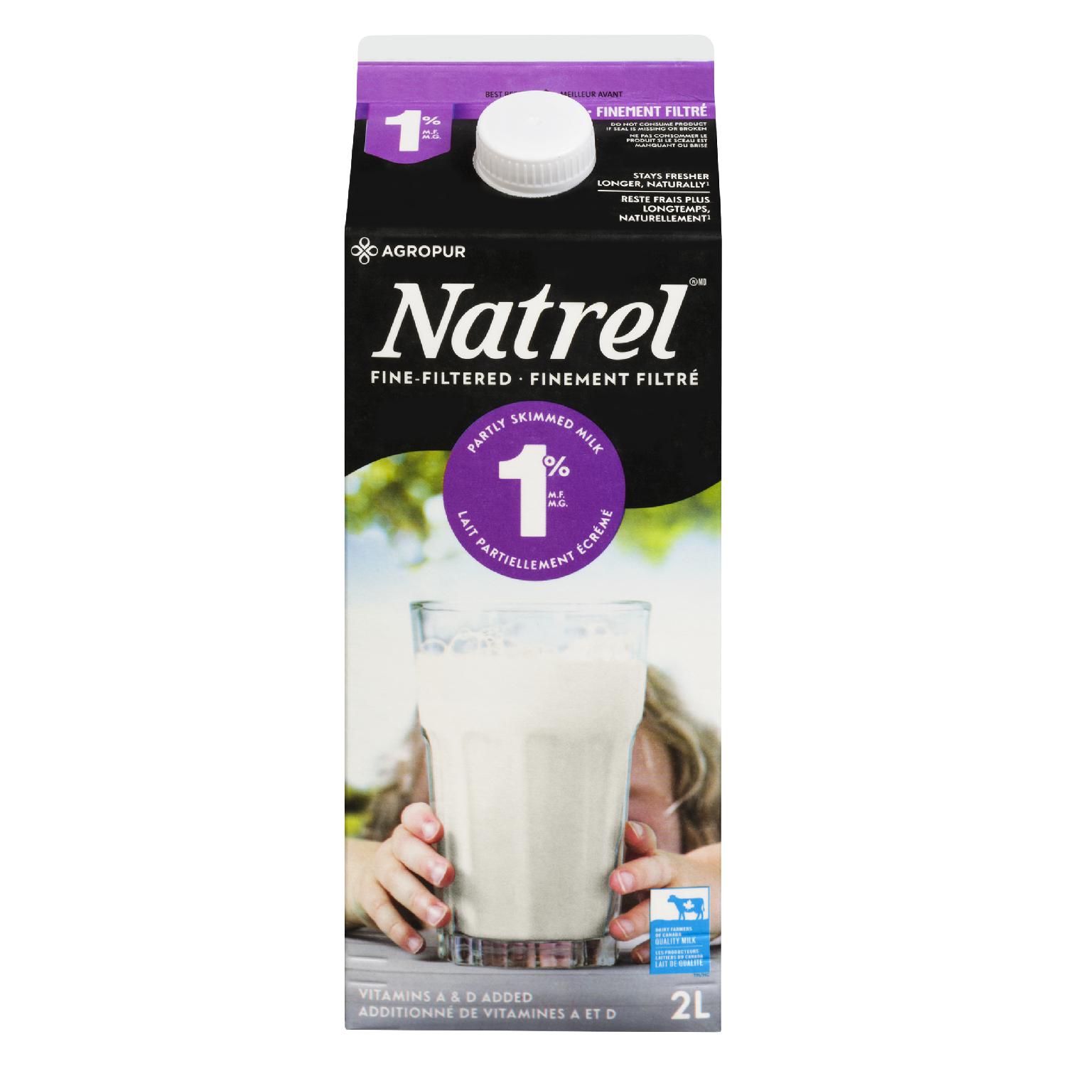 2L NATREL FINE FILTERED MILK 1%