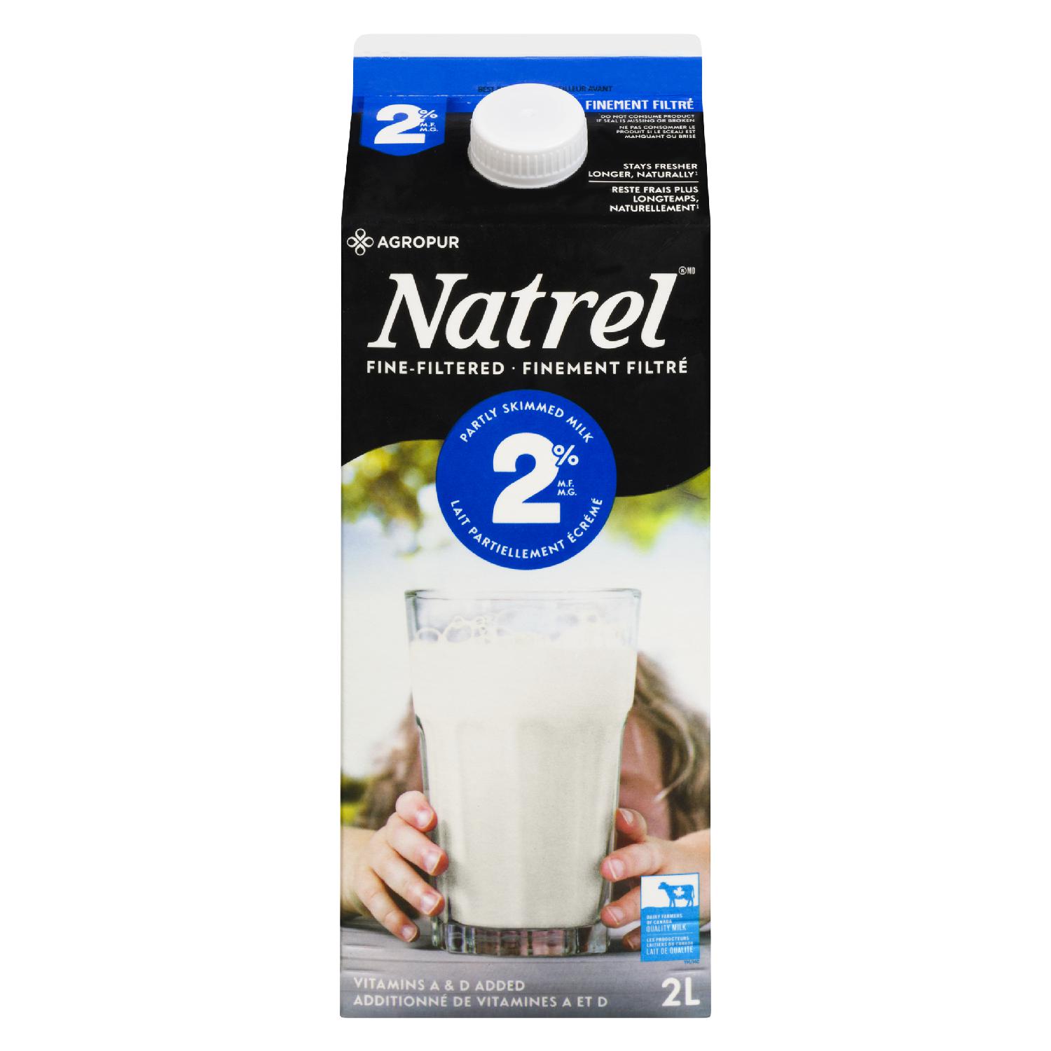 2L NATREL LAIT FINEMENT FILTRÉ 2%