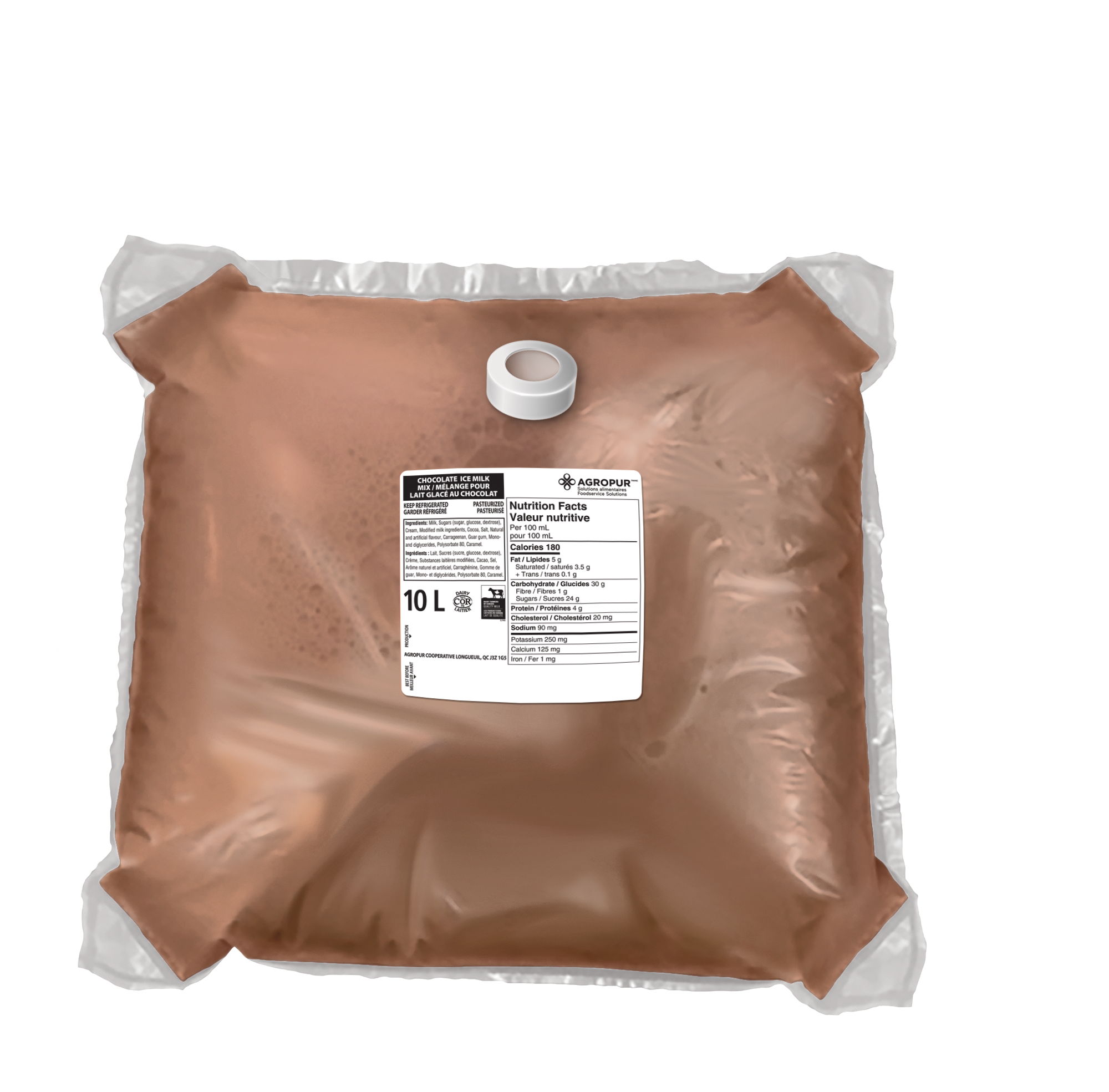 10L FARMERS MÉLANGE CRÈME GLACÉE AU CHOCOLAT