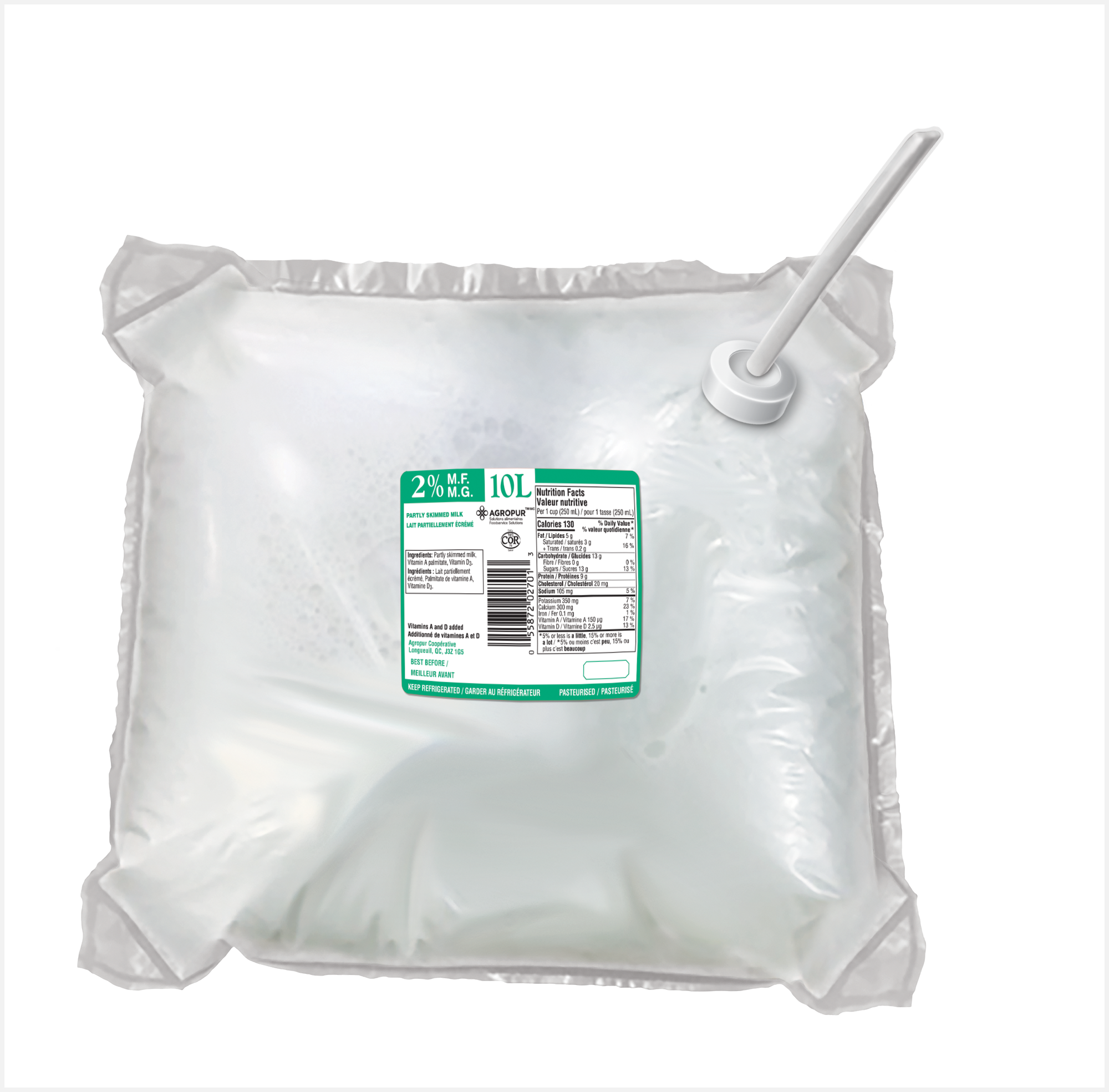 10L LUCERNE LAIT 2%