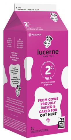 2L LUCERNE LAIT 2%
