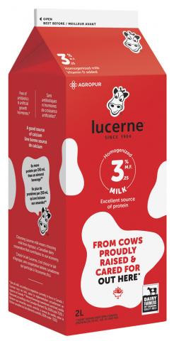 2L LUCERNE LAIT HOMO