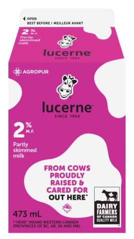 473ML LUCERNE LAIT 2%