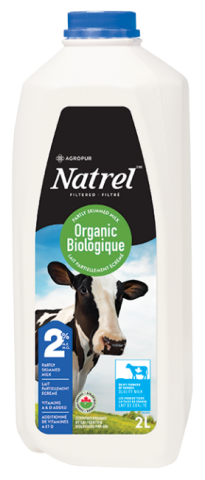 2L NATREL ORGANIC MILK 2% JUG