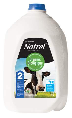 4L NATREL ORGANIC MILK 2% JUG