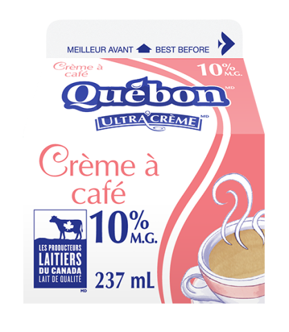 237ML CRÈME A CAFÉ 10% QUEBON