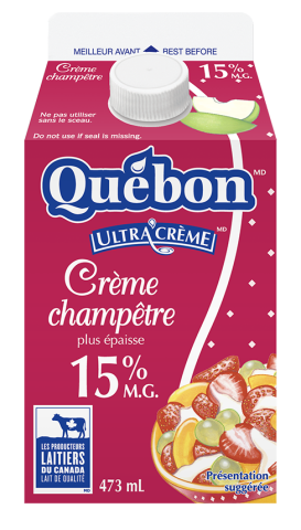 473ML CRÈME CHAMP 15% QUEBON