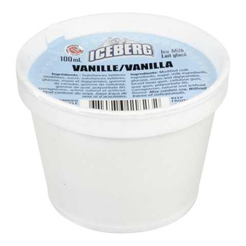 24X100ML ICEBERG ICE MILK VANILLA