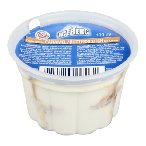 24X100ML ICEBERG SUNDAE CUP CARAMEL