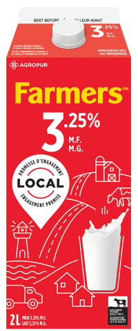 2L FARMERS MILK 3.25%