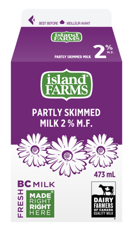 473ML ISLAND FARMS MILK 2%