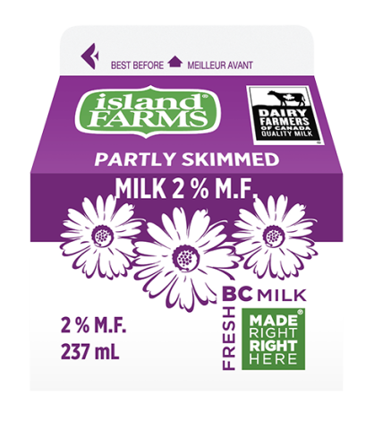 237ML ISLAND FARMS MILK 2%