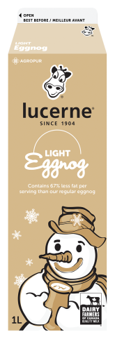 1L LUCERNE LIGHT EGGNOG 2%