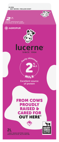 2L LUCERNE LAIT 2%