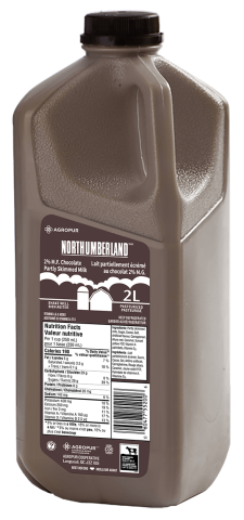 2L NORTHUMBERLAND LAIT AU CHOCOLAT 2% PLASTIQUE