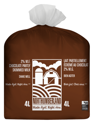 4L NORTHUMBERLAND CHOCOLATE MILK BAG 2%