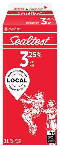 2L SEALTEST LAIT 3,25%