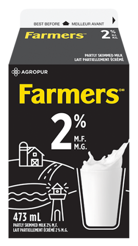 473ML FARMERS MILK 2%