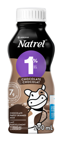 200ML NATREL CHOCOLATE MILK 1%