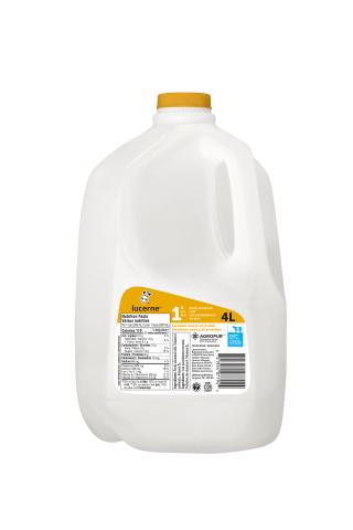 4L LUCERNE LAIT 1% PLASTIQUE