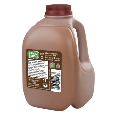 1L ISLAND FARMS CHOCOLATE MILK 0.8% JUG