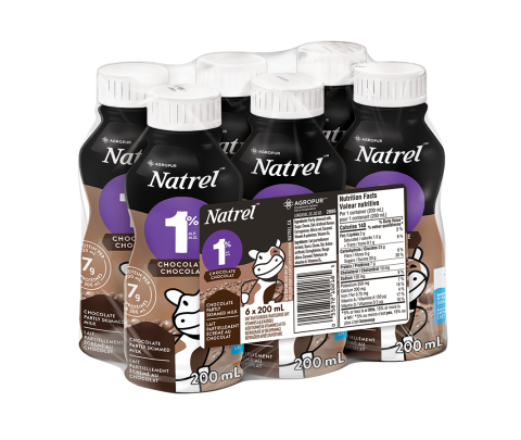 200ML NATREL CHOCOLATE MILK 1%