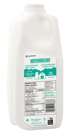 2L NORTHUMBERLAND LAIT 1% PLASTIQUE