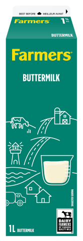 1L FARMERS CULTURED BUTTERMILK 1%