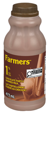 473ML FARMERS CHOCOLATE MILK 1% BOTTLE